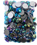 John Bead 200 Pieces 20mm, Royal Blue AB, Acrylic Round Flat Back Rhinestones - Image 2