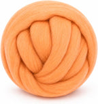 3.53oz Wool Roving: Needle Felting Wool White Roving Wool Felting Supplies Pure by Gipony
