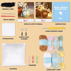 CrochetBox Crochet Kit for Beginner, Highland Cow and Owl Learn How to Crochet - Image 3