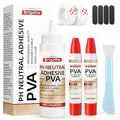 Binding Glue Kit, 8.81oz PVA Glue + 2×1.35 Oz Acid-Free PVA Adhesive, Neutral pH by Erigathe