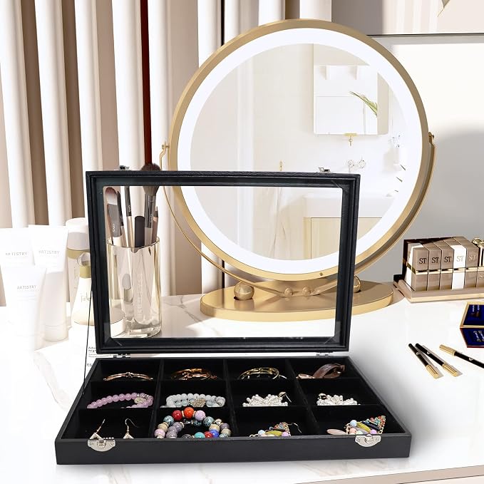 Wudygirl Jewelry Tray 12 Grid Jewelry Organizer - Image 2