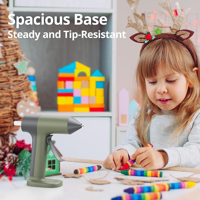 Tilswall Cordless Hot Glue Gun, 30s Fast Preheat - Image 9