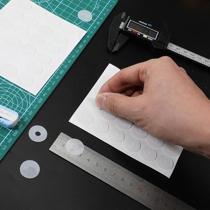 96PCS Non-Slip Silicone Grips for Quilting Templates Quilting Rulers, Adhesive - Image 2