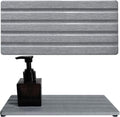 2 PCS Water Absorbing Stone Trays for Bathroom Sink & Kitchen Counter, Fast-Drying Diatomite Sink Caddy, Vanity Tray, Hand Soap Holder with Anti-Skid Pads (Gray, 8.7" x 4"/22 x 10cm)