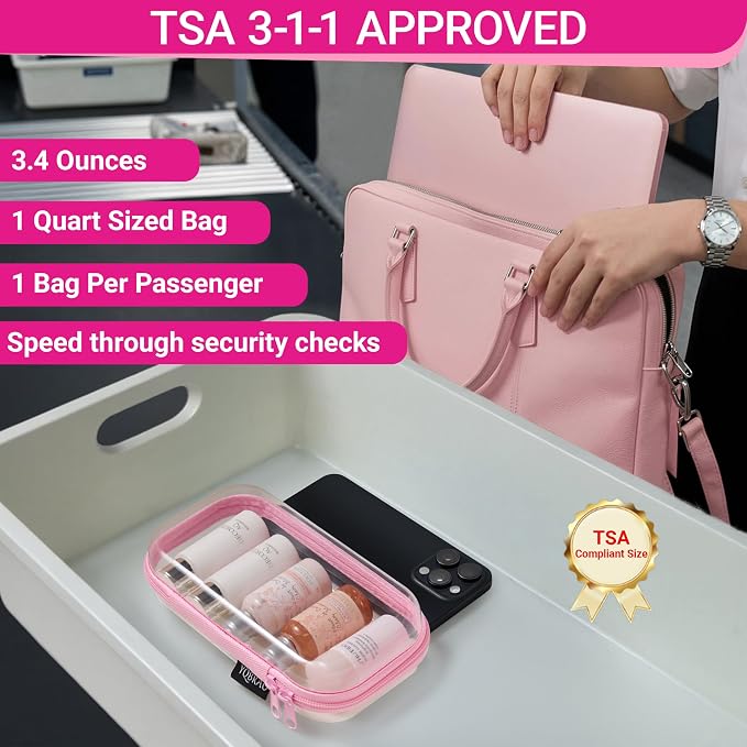 6 Pack Pink Clear Hard Shell Beauty Organizer, 1.2mm Heavy Duty Crush-Proof - Image 7