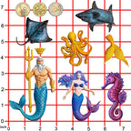 Mermaid and Sea Creatures Clay Molds - Image 7