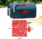 Letter Stickers, Mailbox Numbers, 1.5 Inch Waterproof Vinyl Alphabet | 1 - Image 2