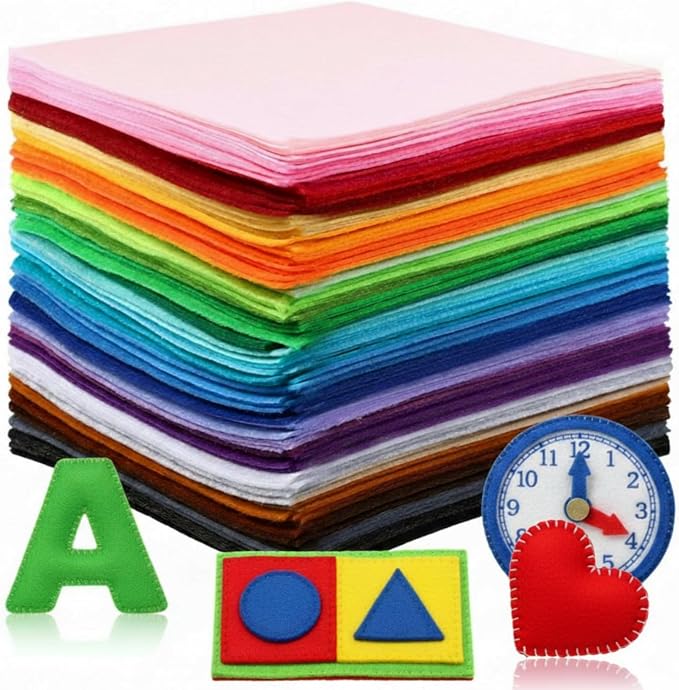 Reginary 120 Pcs 12 x 12 Inch Felt Sheets Bulk by Reginary