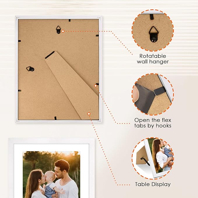 FIXSMITH 8x10 Picture Frame Bulk-6 Pack, Photo Frame - Image 5