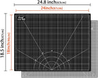 Ecraft Self Healing Cutting Mat:18" x 24" Double Sided 5-Ply Hobby Mat - Image 2