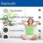 FoamRush 10" x 36" x 36" Premium Quality Upholstery Foam Cushion High Density - Image 5