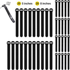 Self-Gripping Cable Ties by Wrap-It Storage, 40 Pack – Reusable Hook and Loop - Image 3