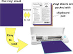 5 Purple Oracal 651 Vinyl Sheets, 12”x12” Purple Permanent Adhesive Backed - Image 3