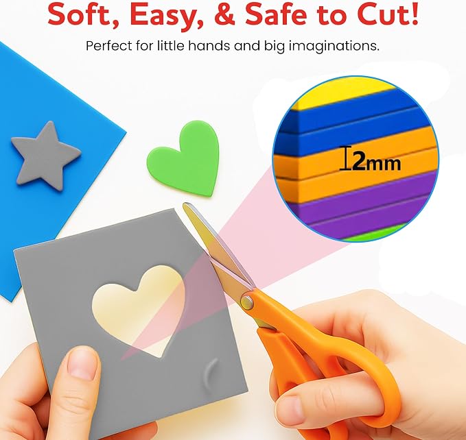 Self-Adhesive EVA Foam Sheets for Crafts – 2mm Thickness 8 Grey Sheets - Image 4
