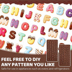 2PCS Silicone Molds for Chocolate, Number Letter Molds, Reusable Candy Molds - Image 3