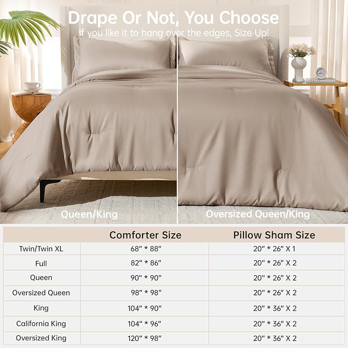 MUXHOMO King Size Comforter Set, All Season Ultra Soft Down Alternative Bedding - Image 8