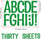Bemeol 30 Sheets Large Letter Stickers 4 Inch Alphabet Letter Stickers Self - Image 3