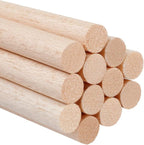 1/2 x 12 Inch Round Wood Dowel Rods Wood Sticks Wooden Dowel Rods Unfinished by iUoczi