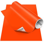 VViViD DECO65 Matte Pastel Orange Red Permanent Adhesive Craft Vinyl by VVIVIDVINYL
