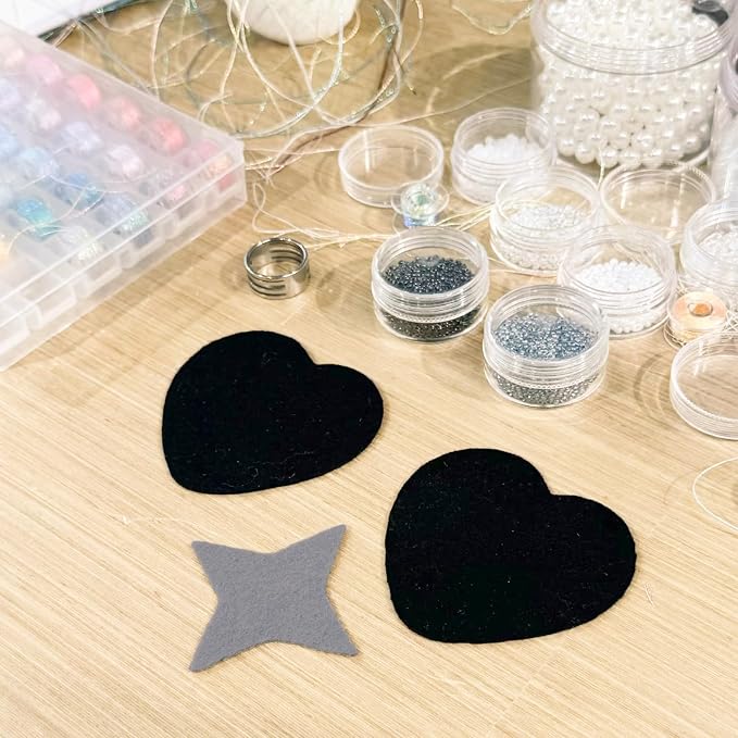 20Pcs Stiff Felt Sheets, 1.5mm Thick Felt Fabric Squares - Image 6