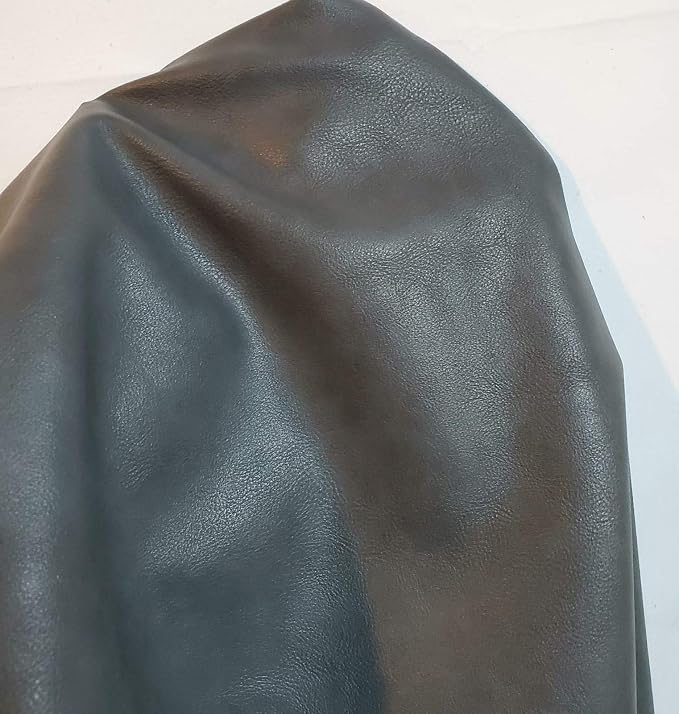 NAT Leathers | Gray Two Tone Soft Faux Vegan Leather Sheet PU Peta Approved - Image 2