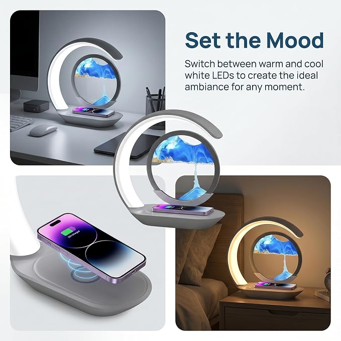 3-in-1 Moving Sand Art Desk Lamp - Image 8