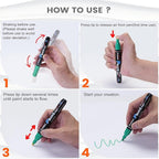 Overseas 3 Pack Silver Acrylic Paint Pens Paint Markers Medium Tip | Waterproof - Image 7