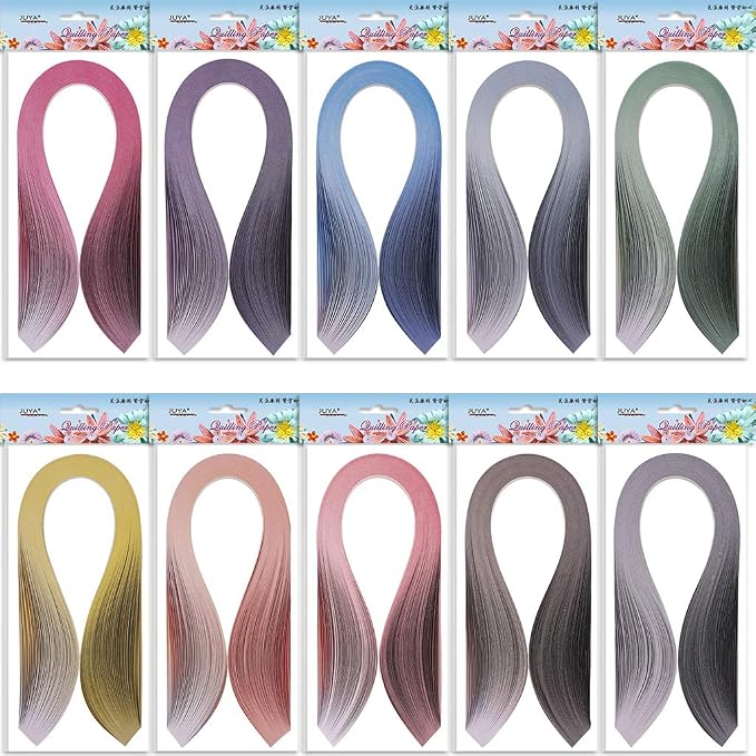 JUYA Paper Quilling Gradient Series Set 10 Colors QP388 - Image 2
