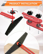 AXIUM Stair Tread Template Tool Adjustable 10.5" to 60.5" Stair Gauge Jig | - Image 3