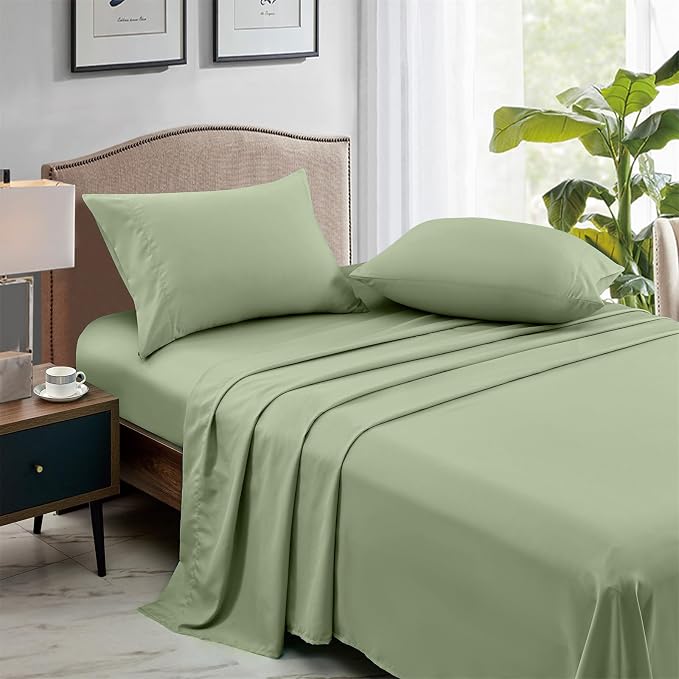 FreshCulture Full Flat Sheets Only, Soft Microfiber Bedding Sheets - Image 3