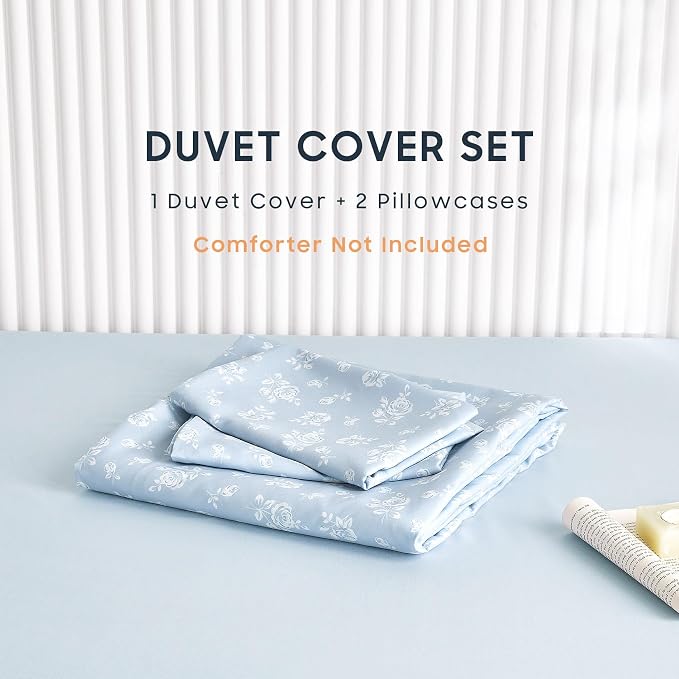 Wake In Cloud - Coquette Duvet Cover Set, Floral Cottagecore Flower Shabby Chic - Image 2