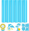 Tintnut Light Blue Neon Heat Transfer Vinyl, easy cut & weed, stretch washable by Tintnut