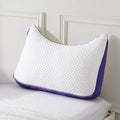 HOMELAB Adjustable Shredded Memory Foam Curve Pillow Queen Size 29"x19" by HOMELAB