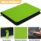 360 Cards Ringless 9-Pocket Side Loading Trading Card Binder, PU Zipper Fixed - Image 3