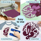 TECKWRAP Heat Transfer Vinyl for T-Shirts, 50+ Washes, REACH Certified & Dryer - Image 8
