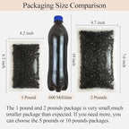 FANTIAN Black Pebbles for Indoor Plants, 3/8 inch Small Bag Stones, Decorative - Image 3