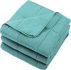 Teal Weighted Blanket for Adults 20lbs, Twin Full Size Cooling Heavy Throw - Image 6