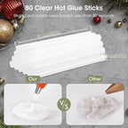 80PCS Mini Hot Glue Sticks, 5.31" Long x 0.28" Diameter - Image 2