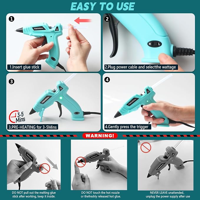 Halobios Mini Dual Temp Hot Glue Gun - Image 7