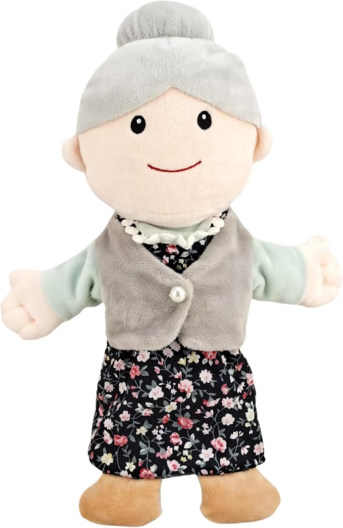Family Hand Puppets for Kids, Includes Grandpa, Birthday Gifts by LOMTRATS
