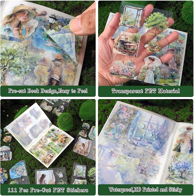 Spring Landscape Pre-Cut Journal Sticker Book - Image 4