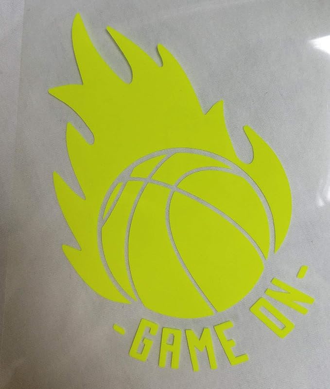 FUNKAKA Neon Yellow HTV Heat Transfer Vinyl Rolls, Stretchy PU HTV Vinyl - Image 5