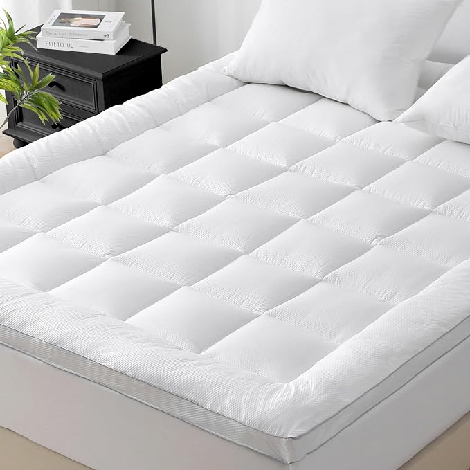 UNILIBRA King Size Mattress Pad Pillow Top Mattress Cover Padded by Unilibra