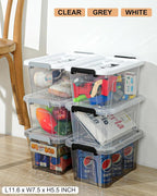 NUMIFUN 7Qt Clear Plastic Storage Bins - Image 9
