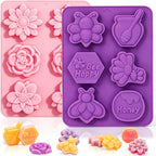 SJ Silicone Soap Molds 2 Packs, 3D Flower Silicone Molds by SJ