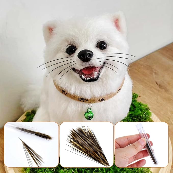 SoeKoa 250pcs Simulated Animal Whiskers 3 Inches Needle Felting Muppet | Animal - Image 6