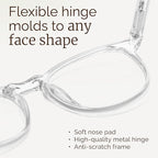 IBOANN Blue Light Glasses for Woman/Men, Fashion Blue Light Glasses Men - Image 3