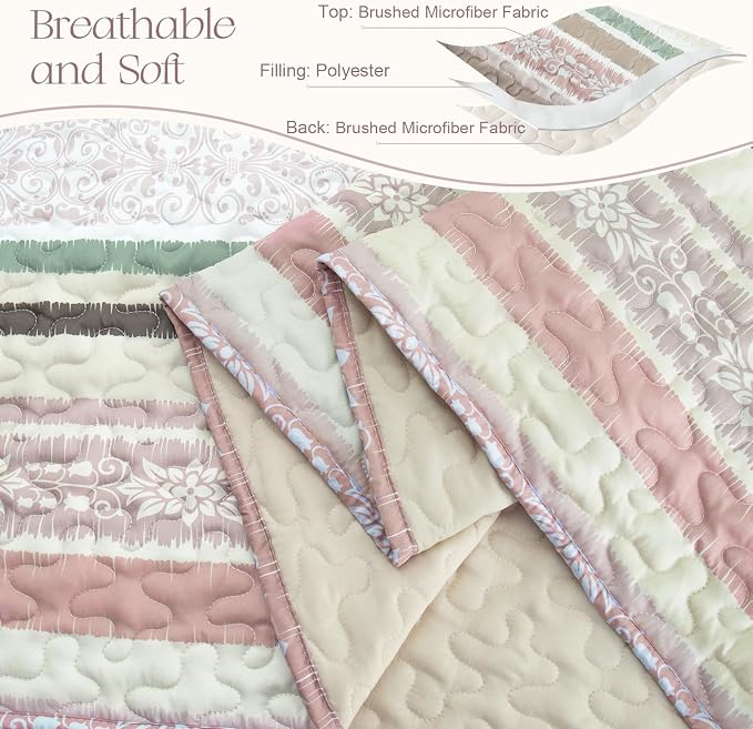 Exclusivo Mezcla Reversible Boho Quilts King Size - Image 4