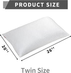 Cooling Pillow for Sleeping Twin Size Set of 2, Shredded Memory Foam Pillows - Image 4
