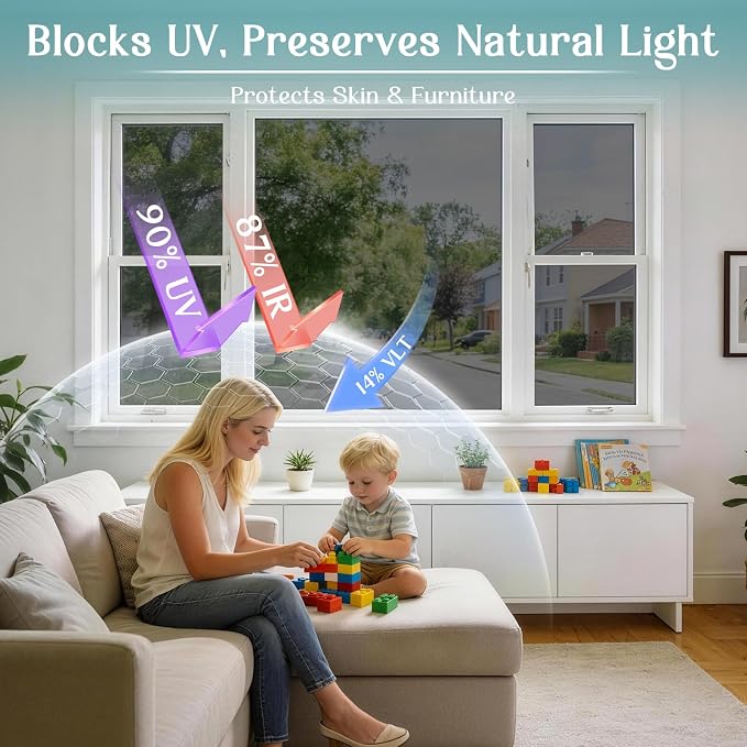 Haton Window Privacy Film One Way Window Tint - Image 5